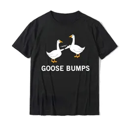 T-shirt maschile kawaii tshirt goose goosebumps sciocco toccia da camicia da uomo da uomo per pendolari casual top di oversize di oversize camicisetas camicie personalizzate t240510