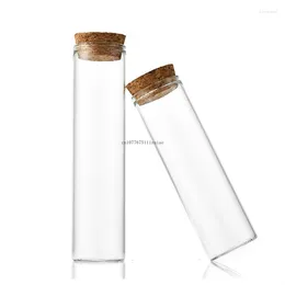 Förvaringsflaskor 30 st i diameter 25 mm bröllop dragees glas flaska kork burkar teströr tom container diy hantverk godis gåva