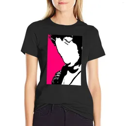 Polos femininos Cópia de Jeff Buckley Lover You deveria ter vindo as letras de t-shirt Pantone Graphics Korean Fashion Blouse Mulher camiseta