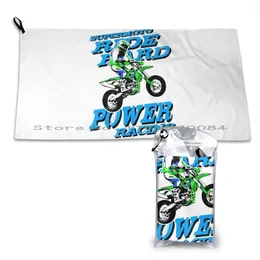 Towel Supermoto-Supermotard Quick Dry Gym Sports Bath Portable Bud Trees Green Black Leaf Fit Workout Exercise Toned High