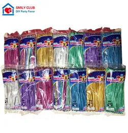 Balloon lungo in metallo cromato intero Nuovo produzione monocromatica a striscia magica ad ispessimento da 18 g miscelato 260 striscia 100pcs 10276055626