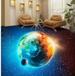 Bakgrundsbilder Hemdekoration Sky Star Living Room 3D Floor Wallpaper för badrum vattentätt
