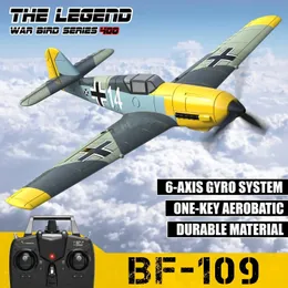 Volantex RC 76111 B09 Fighter 24G Remote Control Aircraft RTF One Stunt med X Pilot Stabilization System Plane Model Toy 240511