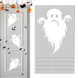 Decorazione per feste Finestra fantasma Aggancio rimovibile in PVC White Wall Door Favors Decorazioni di Halloween per la sala da pranzo Studio in cucina