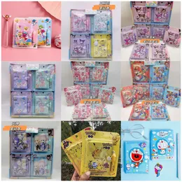 Cartoon Stationery Mini Notebook Portable Notebook med Ballpoint Pen Set