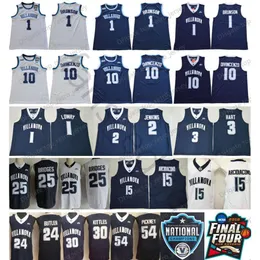 NCAA Villanova Wildcats＃1 Jalen Brunson 10 Donte Divincenzo 25 Mikal Bridges Kyle Lowry Kris Jenkins Arcidiacono 3 Josh Hart College Jersey