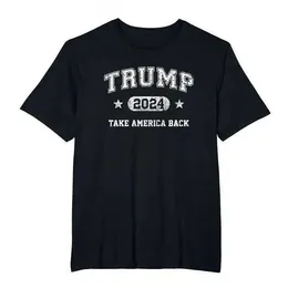 Men's T Shirt Donald Trump T Shirt 2024 gshot USA Print Fashion Mens Womens Pattern MAGA Street Hip Hop Top