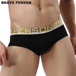Underpants Brave Person Brand Herren Unterwäsche männliche Boxer Shorts Baumwollmode sexy kleine Boxer Männer Ankunft B1160