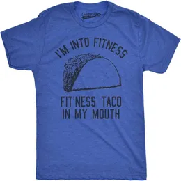 ts Mens Fitness Tower Fun T-shirt Humorous Gym Pattern Novel Satirical T-shirt for Men Dark Grey