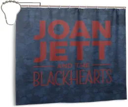 GVV Bathroom Decor Shower Curtain Joan Jett The Blackhearts Durable Fabric Bath Curtain Waterproof Colorful Fans66x72 in168cmX15800691