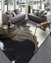 Schwarzweiß Wohnzimmer Teppiche Landschaft Malerei Teppich Gold Leinen Flur Tapete Schlafzimmer Nacht