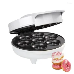 Backformen Mini Donut Maker Machine Elektrische doppelseitige Heizung 110V-220V Nicht-Stick-Beschichtung macht 7 Donuts in Minuten Desserts