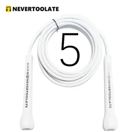 NeverToolate TPU PVC 10.5ft 3.2m x 5mm PVC 더블 로프 줄기 스킬 피트니스 크로스 핏 Long 240511