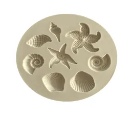 Starfish Cake Mould Ocean Biological Conch Sea Shells Chocolate Silicone Mold DIY Kitchen Liquid Tools7262801