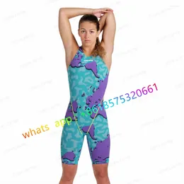 Kvinnors badkläder 2024 Love Girs Professional One Piece Swimsuit Racing Training Bathing Out Outdoor Sports Open Water Swimming Bodysuit