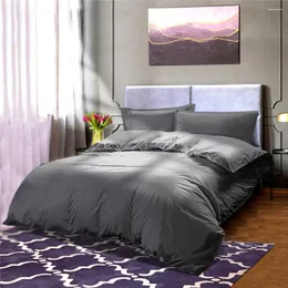 Sängkläder sätter duvet omslagsbädd Mikrofiber Set Double Home 264 249cm Nordic Luxury Comferter