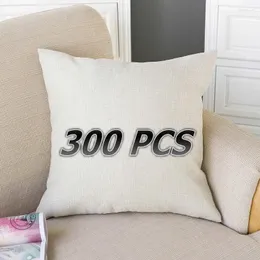 Pillow 300PCS Wholesale Blank Cover 45x45cm DIY Personalized Case For Heat Transfer Print Logo DHL