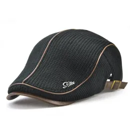 Jamont 2020 Высококачественная бренда вязаная брет Каскатт Homme Кожаная плоская крышка для мужчин Boina Hombre Visor Hat Planas Snapback Hat9829359