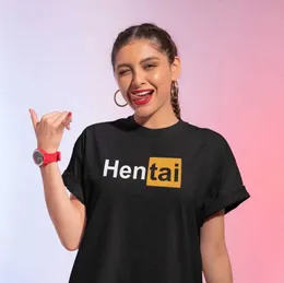 Herr t-shirts hentai man t shirt strtwear mode estetiska gåva för kvinnoälskare anime tryckt t-shirt senpai waifu otaku ropa hombre t240510