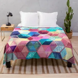Cobertores topázio rubi cubos de favo de mel de rubi lança sofás de cama de cobertor pesado