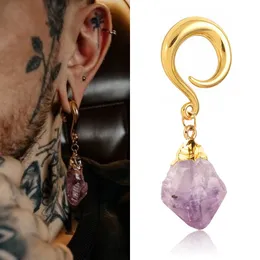 Doearko 2pcs Amethyst Hook Hearhook Вес 316 из нержавеющей стали.