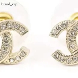 Chanells Earrings Designer Stud Earrings Channel Diamond Woman mini Gold Plated Double Letter C Crystal Rhinestone Pearl Earring Jewelry Wholesale Gifts 12b5
