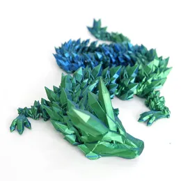 30 cm de ano novo 3d Impresso Dragon Figures Toys Anti-Tress