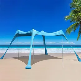 Tende e rifugi per la spiaggia tende da sole tonalità lycra baldacchino UPF50 UPF50 Famiglia portatile UV