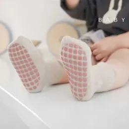 Kids Socks 5 Pairs Infant Newborn Baby Anti-Slip For Girls and Boys Accessories Toddler Cute Cartoon Floor Stockings d240528