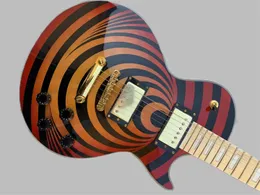 Zakkエレクトリックギターを3日間で在庫に送る工場カスタムショップZakk Wylde Bullseye EMG Pickup LP Electric Guitar