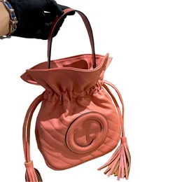 Designer Blondie Mini Bucket Bag Handväska Kvinnor Läder Tygväska Interlocking G Axelväskor Stora Tote Women Purse