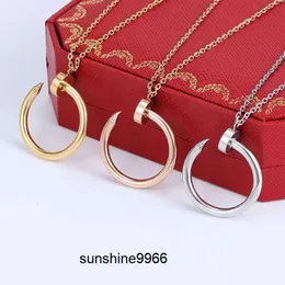 Collane collana a sospensione diamanta in acciaio in acciaio in acciaio di lusso per donne e uomini-opzioni d'oro in oro rosa in argento oro resistente