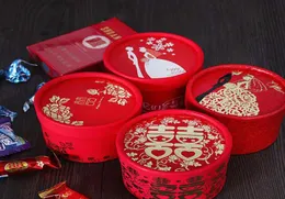 Китайский азиатский стиль Redgift wrap Happiness Wedding Favors и подарки в коробке для жениха невесты для вечеринки конфеты 3486368