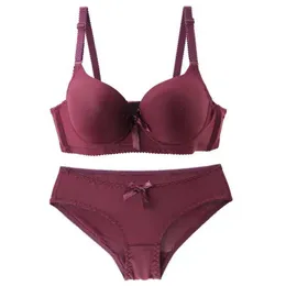 Bras Sets 2022 New Sexy 34/75 36/80 38/85 40/90 42/95 BC Cup Bras Set For Women Brassiere Panties Push Up Underwear Plus Size Lingerie Y240513