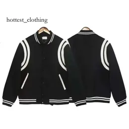 Rhude Jackets Mens Varsity Jacke Y2K American Vintage Baseball Letterman Jacke Damen Sticked Print High Street Coat erhältlich in verschiedenen Stilen erhältlich