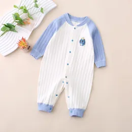 Kids Designer Clothes Rompers Classic Toddler Jumpsuits Short Sleeve Infant Crawling Suit Solid color Childrens Jumpsuit CAD24051301