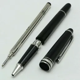 Resina all'ingrosso Silver Limited Edition Black Trim Classique Mt Ballpoint Pen e Penna Fontana Set per la scrittura