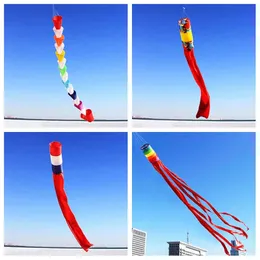 توصيل مجاني من إكسسوارات طقم Windsocks الكبيرة في الهواء الطلق ، Tail Ikite Factory Koi Butterfly Flying Toys 240428