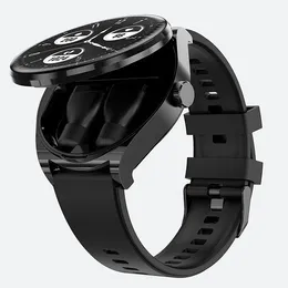 Новый 2-в-1 Bluetooth Smart Wwatch TWS Двойной наушники вызов сообщений обновления сердечного ритма.