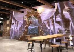 Wallpapers Custom Po 3d Room Wallpaper Non-woven Mural Western Greek Mythology Temple Of Painting Wall Murals For Walls 3 D