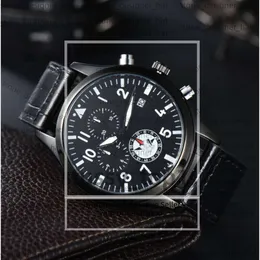 AAA Quality Iwcity Watch Men Watch Luxury Mens Big Pilot Watches Auto Mechanical Uhren Super Luminous Date Watchmen Leather Strap Montre Luxe CDP ES Men 9297