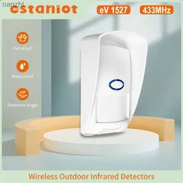 Sistemi di allarme Staniot 433MHz Mini Rilevatore di movimento PIR per esterni Smart Home Infrared Infrared Human Security Alarmante Sensore di allarme 110 con protezione da animali domestici WX