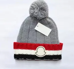 2022 Mengjia Новая вязаная шляпа Высококачественная вязаная шляпа с мячом и шапочкой осень и зима теплой тенденции моды Hat8138810