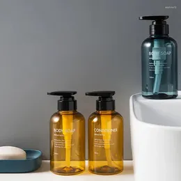 Dispensatore di sapone liquido in stile nordico bagno speciale shampoo shampoo in grande capacità bottiglia di lozione a spinta a tre pezzi vuoto