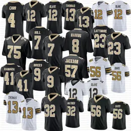 Jersey de futebol de Chris Olave Derek Carr Tyrann Mathieu Drew Brees Alvin Kamara Thomas Taysom Hill Marshon Lattimore Taliese Fuaga Shaheed Horvath Bresee Gleason