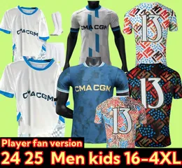 24 25 Marseilles Special Soccer Jerseys 2024 2025 Maillot Foot Om Vitinha Guendouzi Gigot Gerson Payet Claus