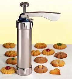 Máquina de biscoitos Máquina de biscoitos Bolo fabricando pistola de decoração Conjuntos de cobertura de alumínio T2005245683212