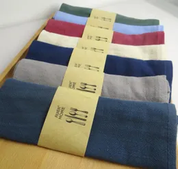 12pcslot plain dyed Good water absorption Plain color 100 linen napkin Tea towels for restaurant7117565