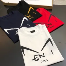 Erkek Tees Gömlek Yaz Gevşek Kadın Mürettebat Boyun Nedensel Kısa Kollu T-Shirtler Erkek ve Kadın Asya Boyutu İçin Mektup Basılı Gömlek