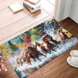 Teppiche galoppierender Pferd Rennen schnell bade nicht rutschfestes Teppichbäume Schöne Schlafzimmer Matte Willkommens Fußmatte Home Dekoration Teppich